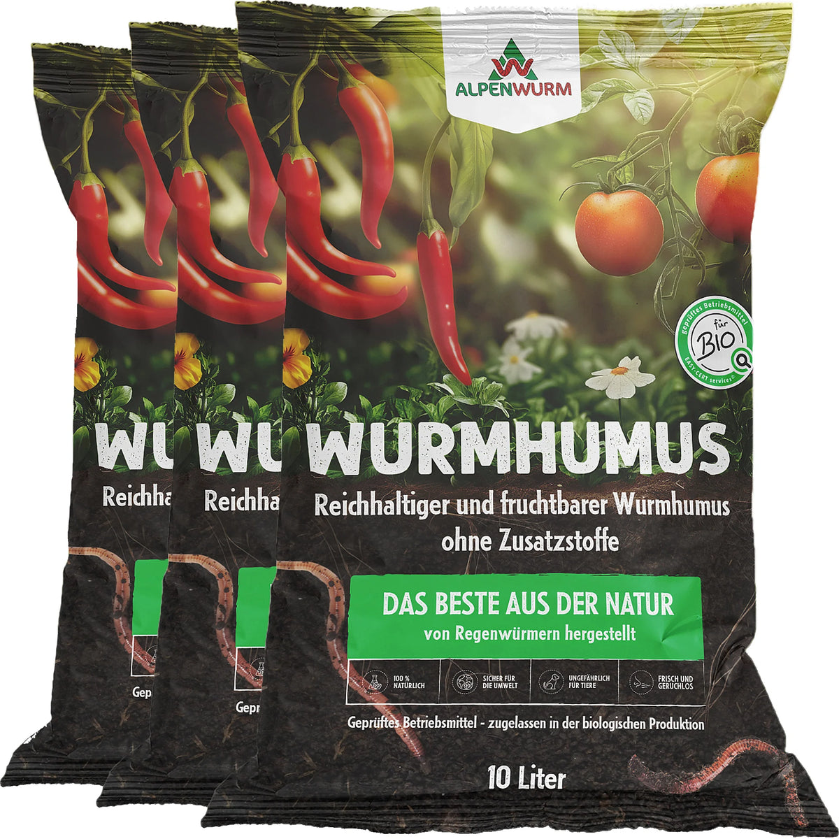 Living Soil Komplettset bis 80 x 80 cm | ca. 200 L Substrat
